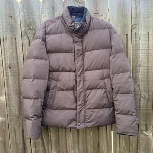 Massimo Dutti Women Goose Down Brown Utility Jacket Large